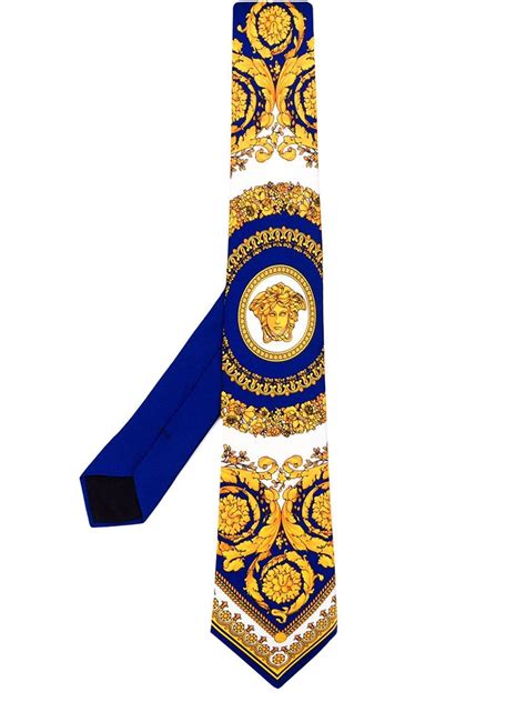 blue Versace Ties for Men 